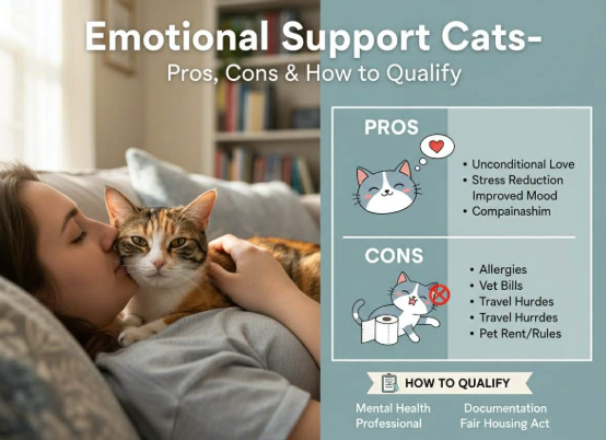 Emotional Support Cats: Pros, Cons & How to Qualify